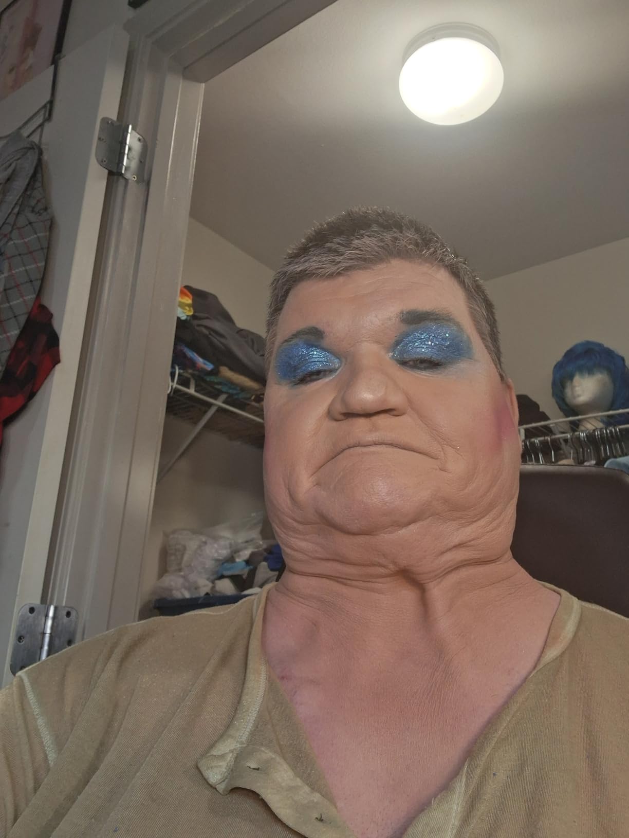 evpct Mermaid Purple Gold Duochrome Chameleon Liquid Eyeshadow, Multichrome Metallic Glitter Liquid Eye Shadow Makeup for Women, Waterproof Color Shifting High Pigment Holographic Iridescent Eyeshadow - Customer Photo 1