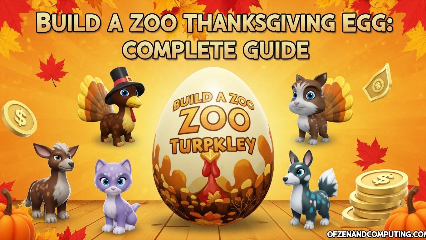 Build a Zoo Thanksgiving Egg