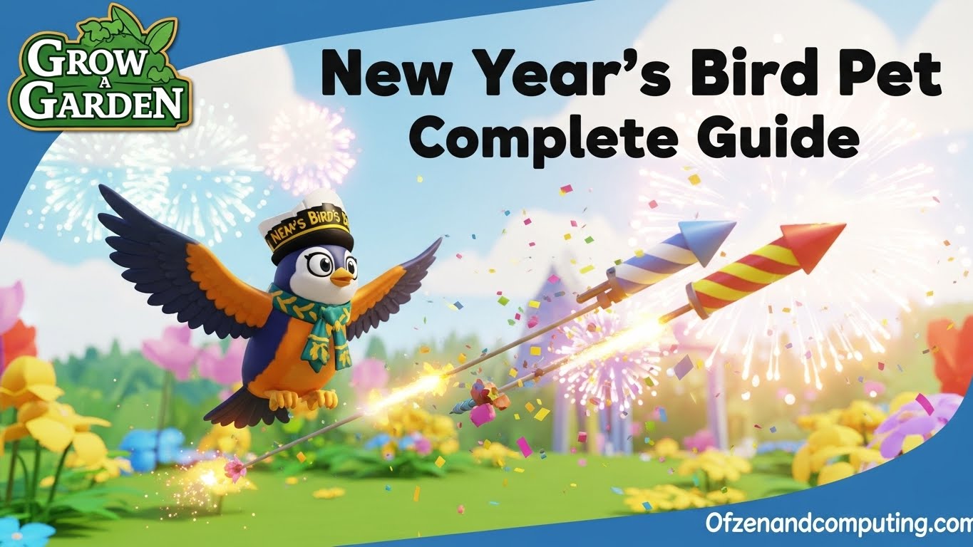 Grow a Garden New Year's Bird Pet Guide