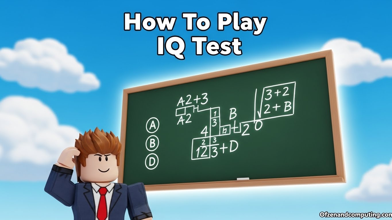 How To Play IQ Test Roblox