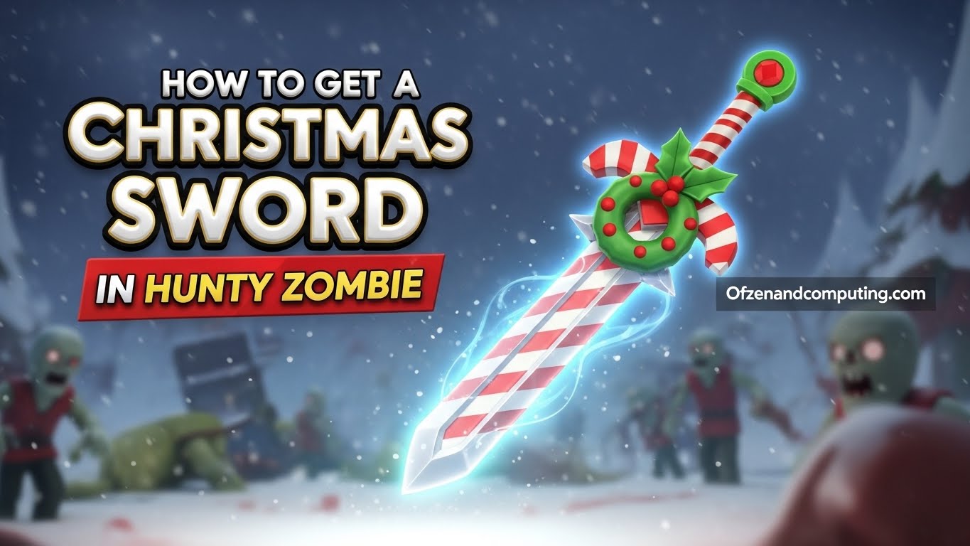 How to Get Christmas Sword in Hunty Zombie
