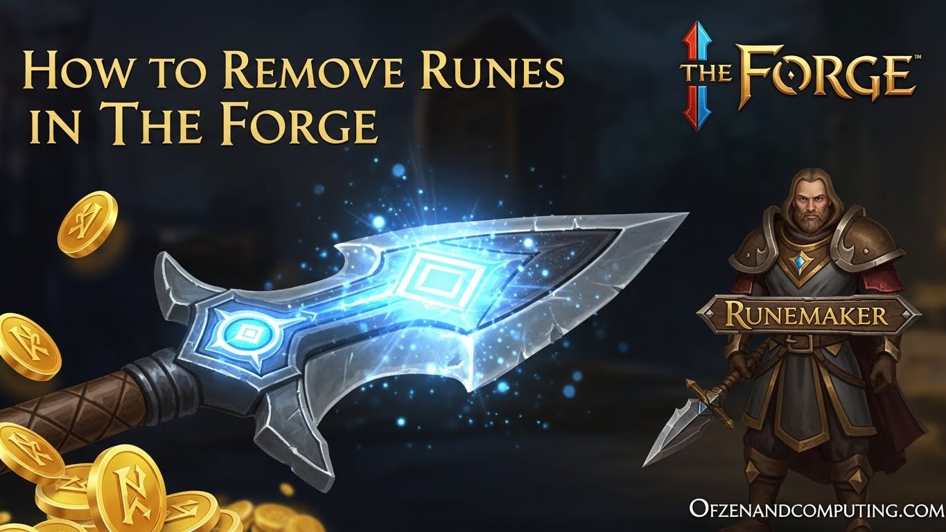 How to Remove Runes in The Forge