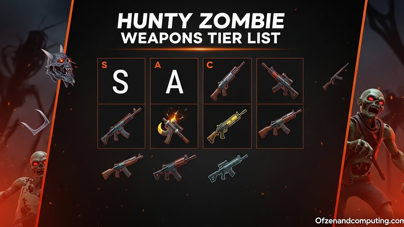 Hunty Zombie Weapons Tier List
