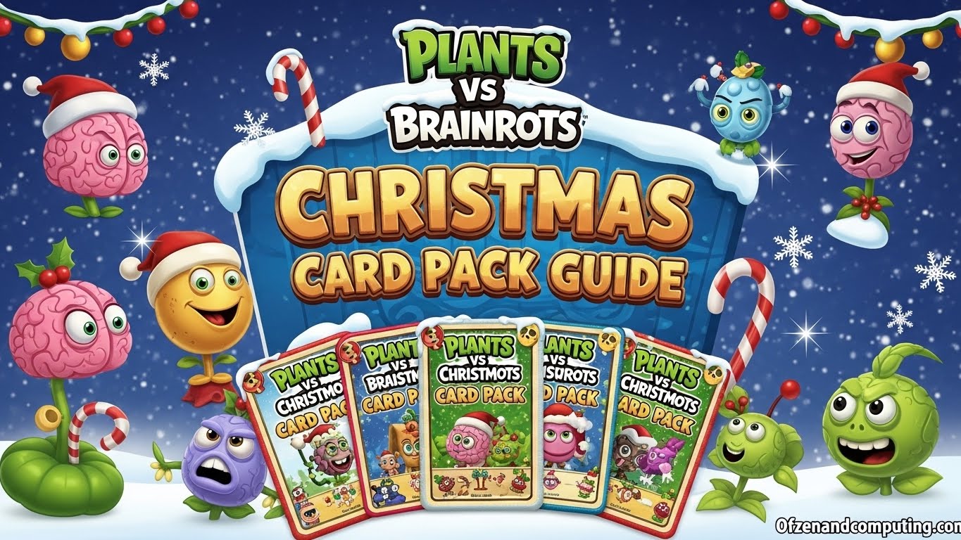 Plants Vs Brainrots Christmas Cards Pack