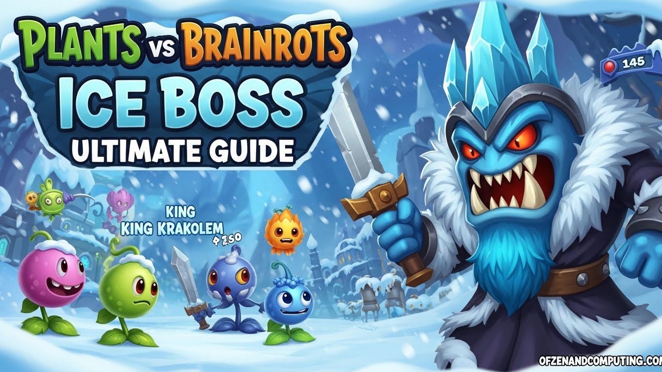 Plants vs Brainrots Ice Boss Update