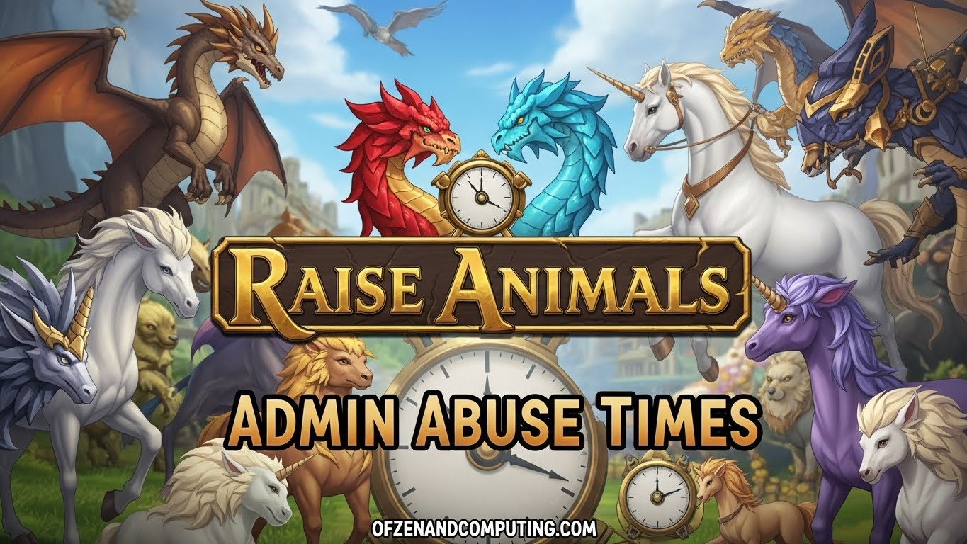 Raise Animals Admin Abuse Times