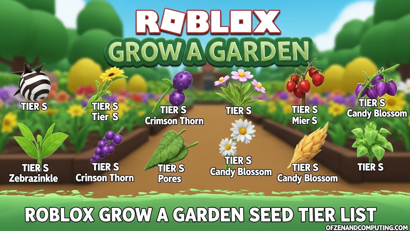 Roblox Grow A Garden Seed Tier List