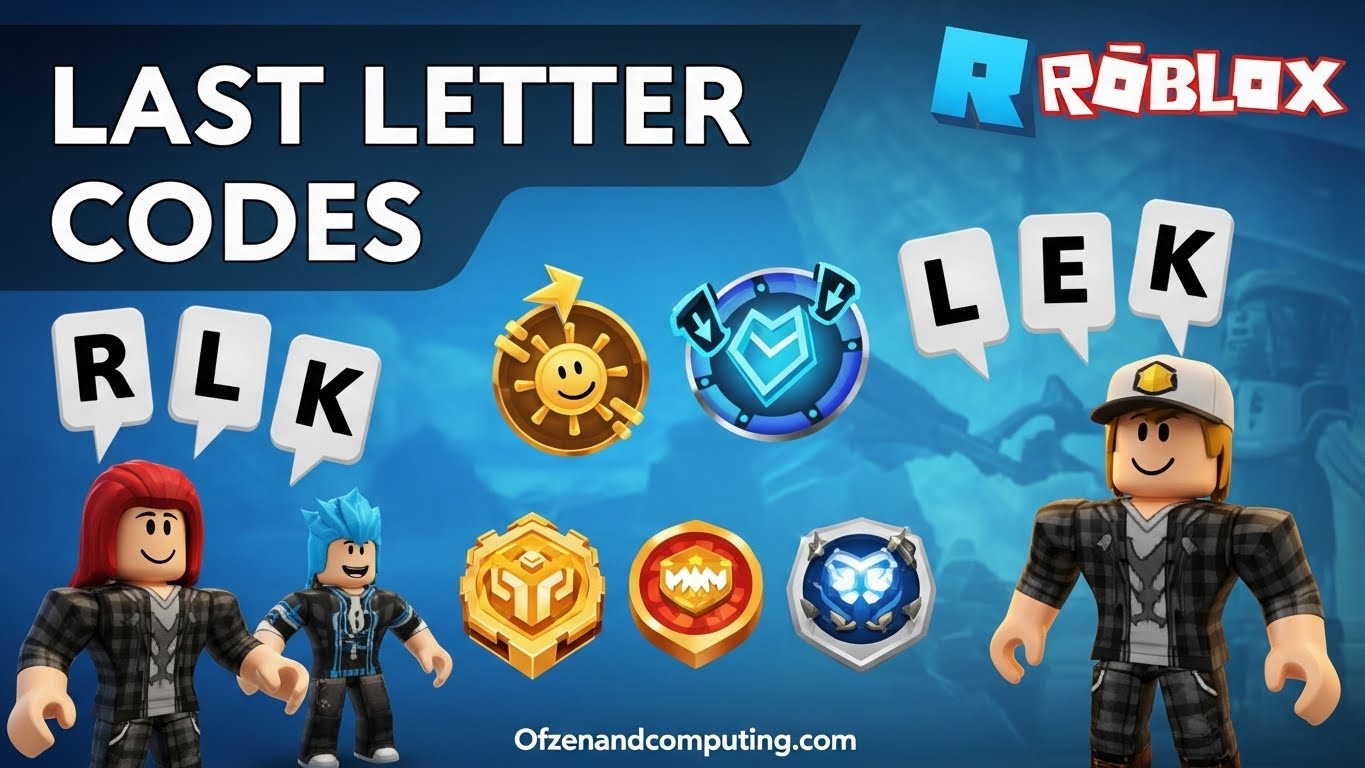 Roblox Last Letter Codes