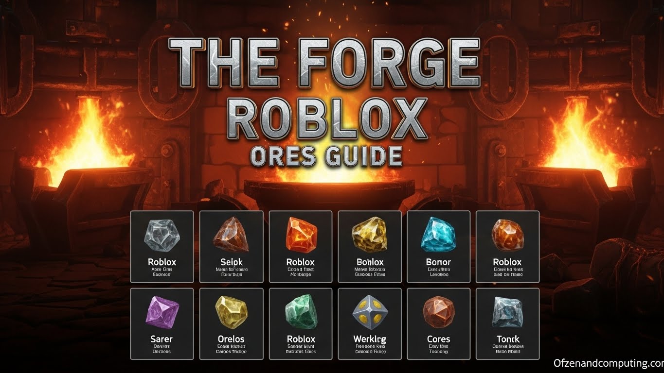 The Forge Roblox Ores Guide