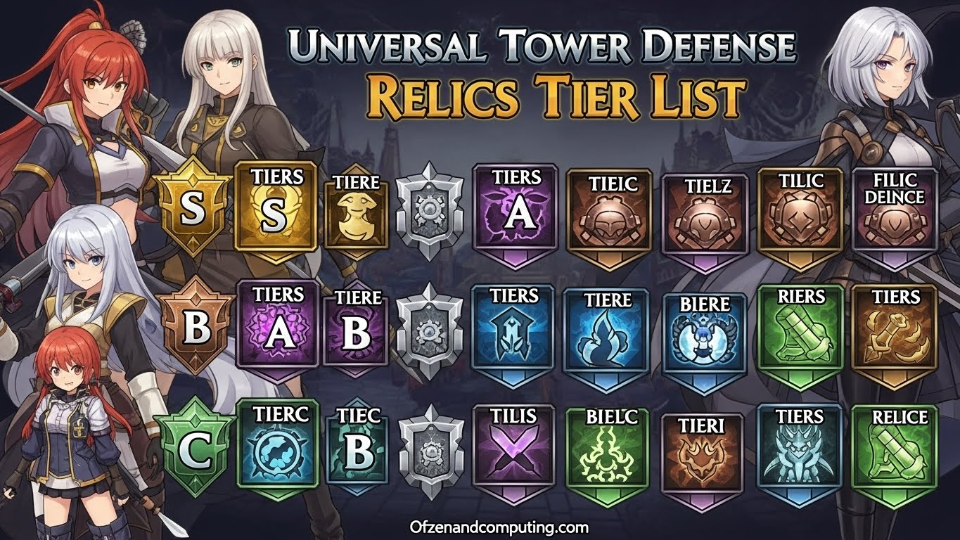 Universal Tower Defense Relics Tier List