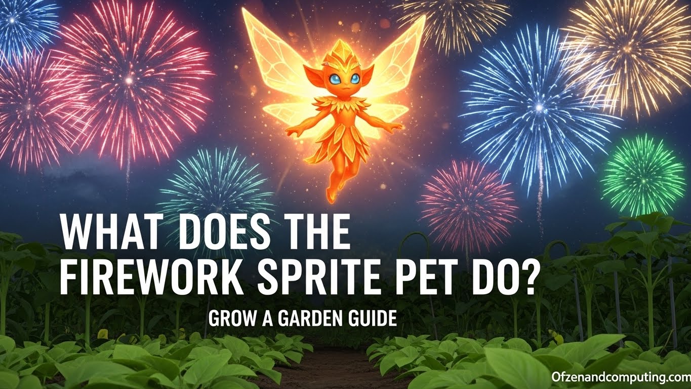 What Does Firework Sprite Do in Grow a Garden