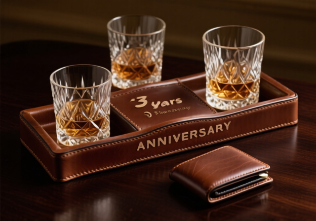 3 Year Anniversary Gifts For Husband: 12 Best Leather & Crystal Presents - PropelRC