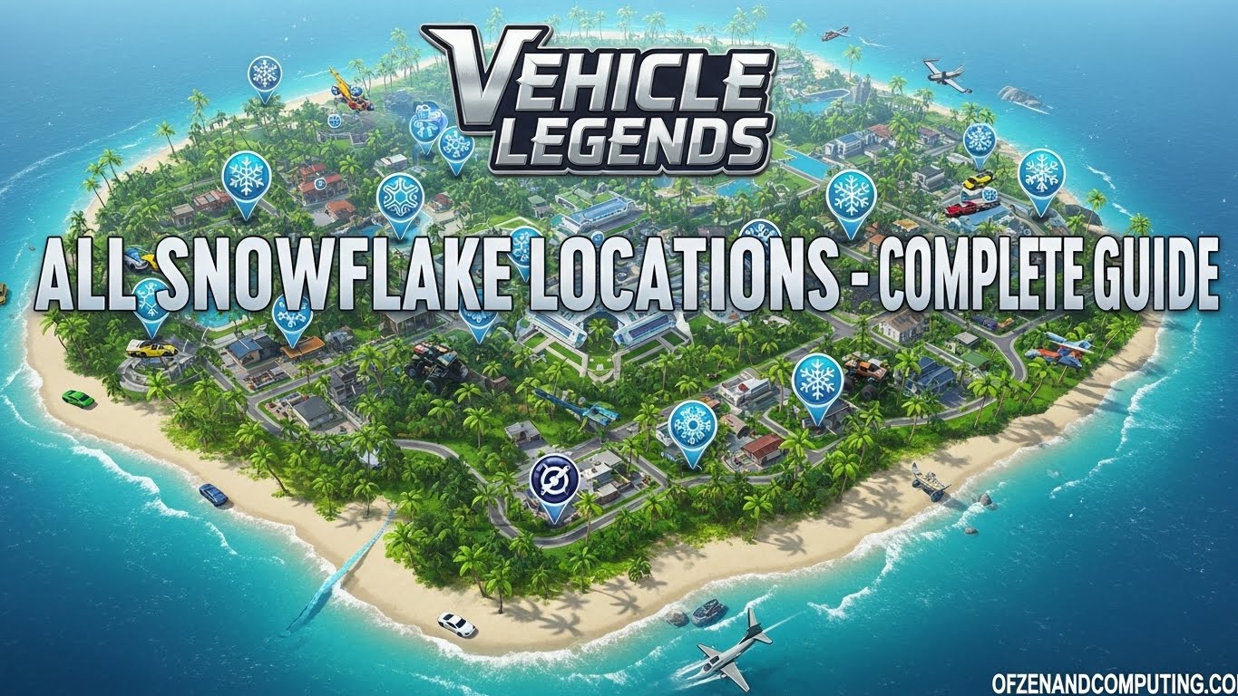 All 25 Snowflake Locations in Vehicle Legends