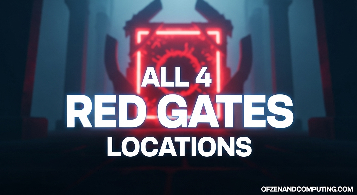 All 4 Red Gates Location Jujutsu Zero