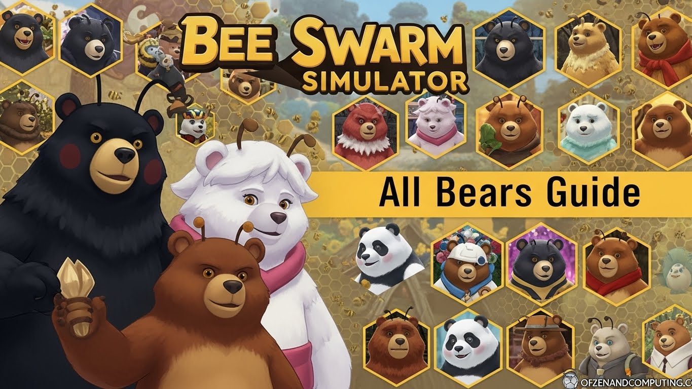 All Bears in Bee Swarm Simulator