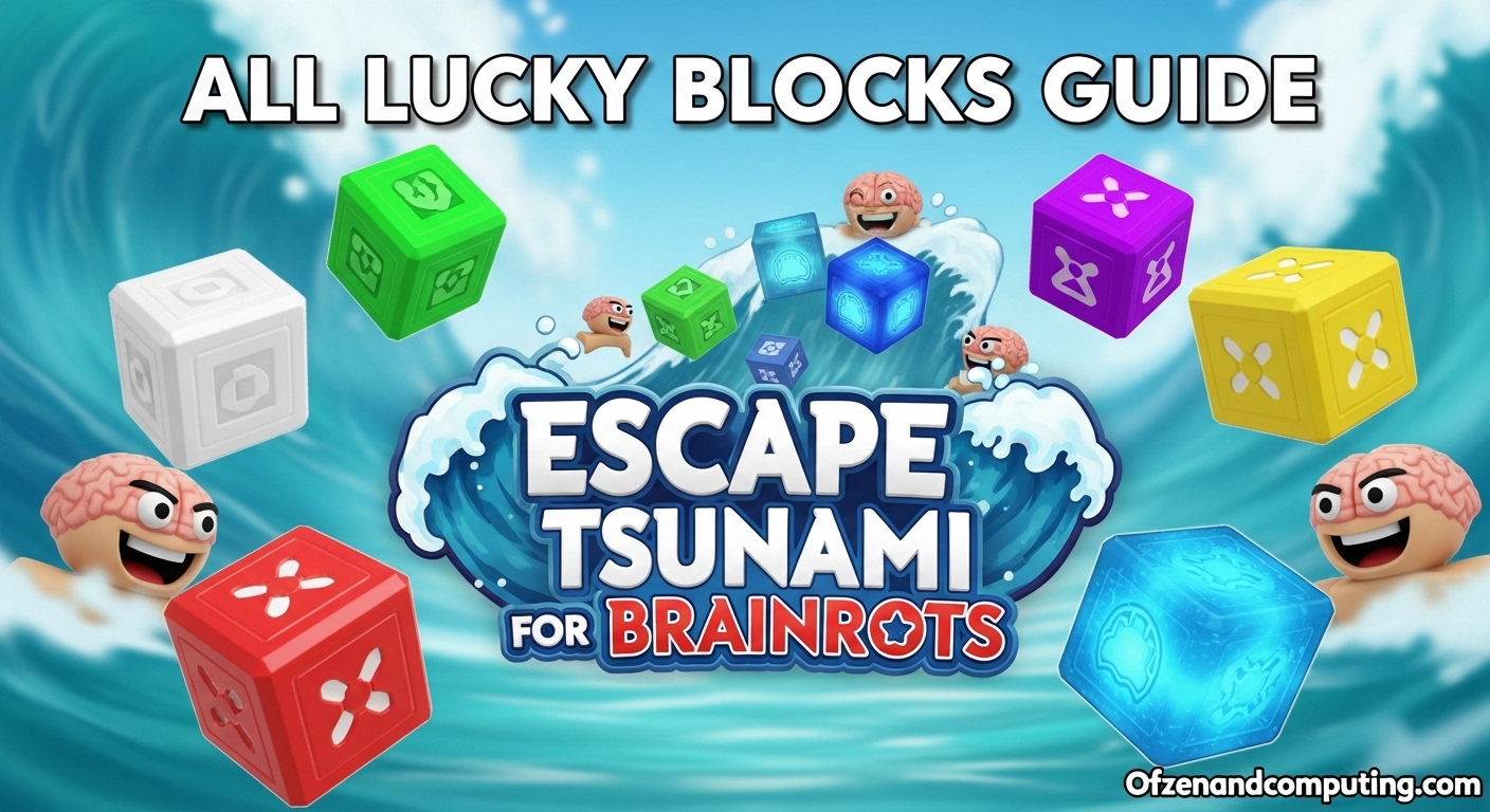 All Escape Tsunami For Brainrots Lucky Blocks