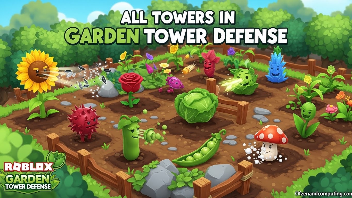 All Towers in Garden Tower Defense