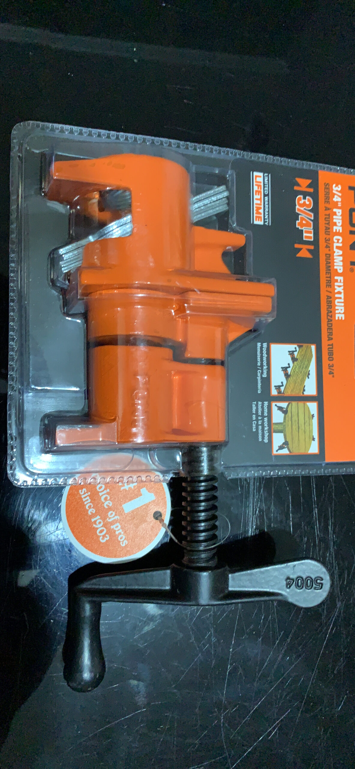 PONY 50 Clamp Fixture for 3/4 Inch Black Pipe - Customer Photo 2