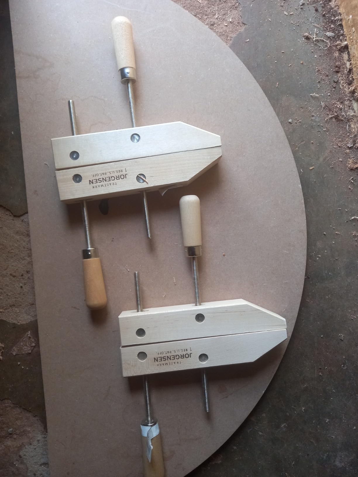 Jorgensen 10-Inch Adjustable Handscrew, Brown - Customer Photo 1