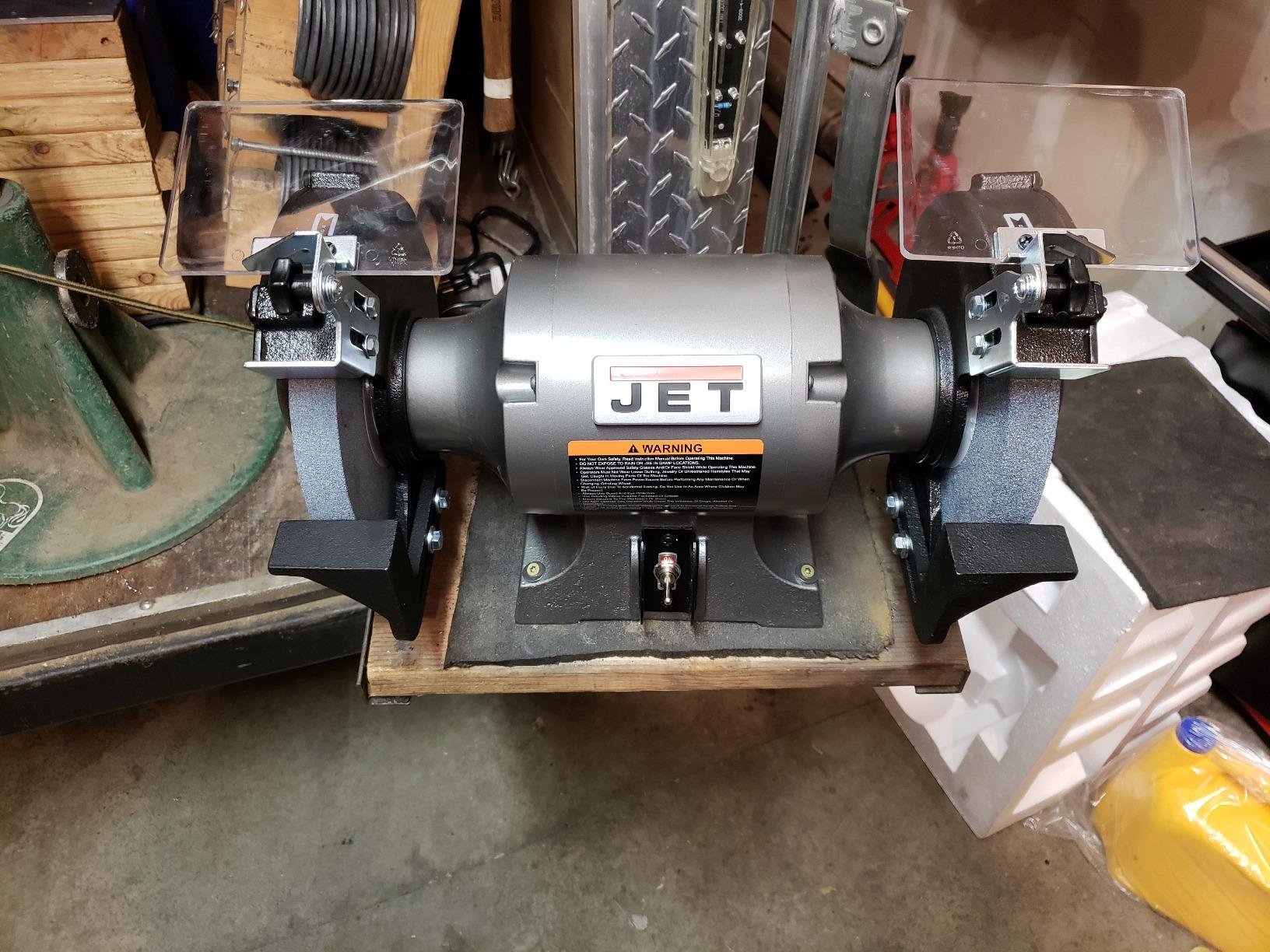 JET 8-Inch Bench Grinder, 3450 RPM, 1/2 HP, 120V 1Ph (Model JBG-8) Customer Review JET 8-Inch Bench Grinder, 3450 RPM, 1/2 HP, 120V 1Ph (Model JBG-8) - Customer Photo 1