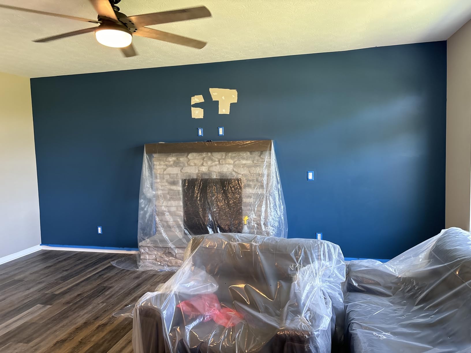ScotchBlue Original Multi-Surface Painters Tape, 2 Inch Wide (1.88 In. x 60 Yds), 1 Roll Blue Paint Tape Protects Surfaces & Removes Easily, Masking Tape for Indoor and Outdoor Use (2090-48NC) - Customer Photo 2