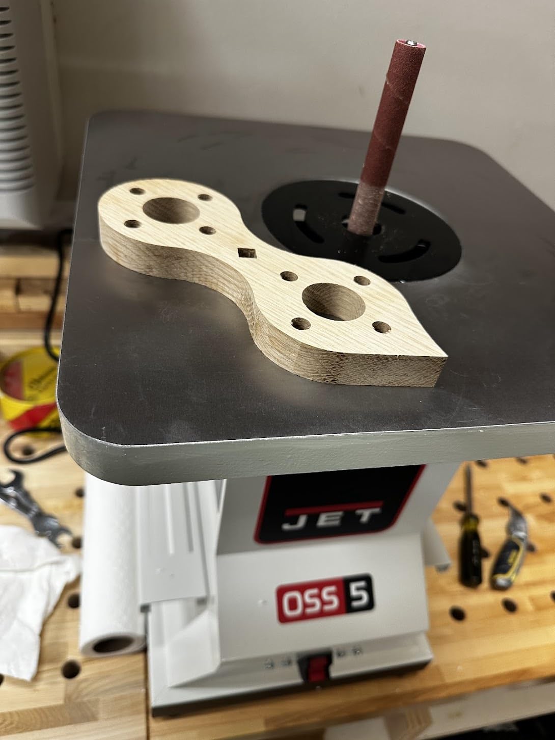 JET Benchtop Oscillating Spindle Sander, 1/2 HP, 115V 1Ph (Model JBOS-5) Customer Review JET Benchtop Oscillating Spindle Sander, 1/2 HP, 115V 1Ph (Model JBOS-5) - Customer Photo 1