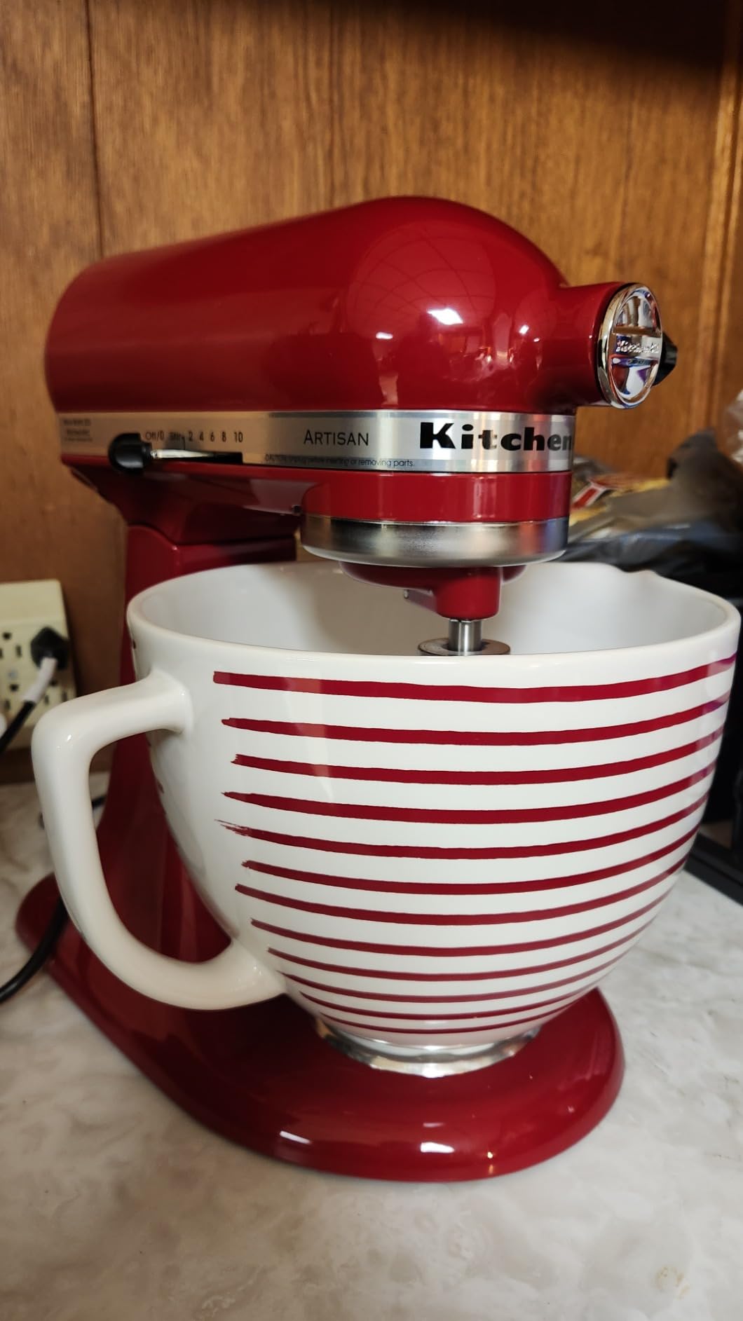 KitchenAid Artisan Series 5 Quart Tilt Head Stand Mixer, KSM150PS, Empire Red - Customer Photo 1