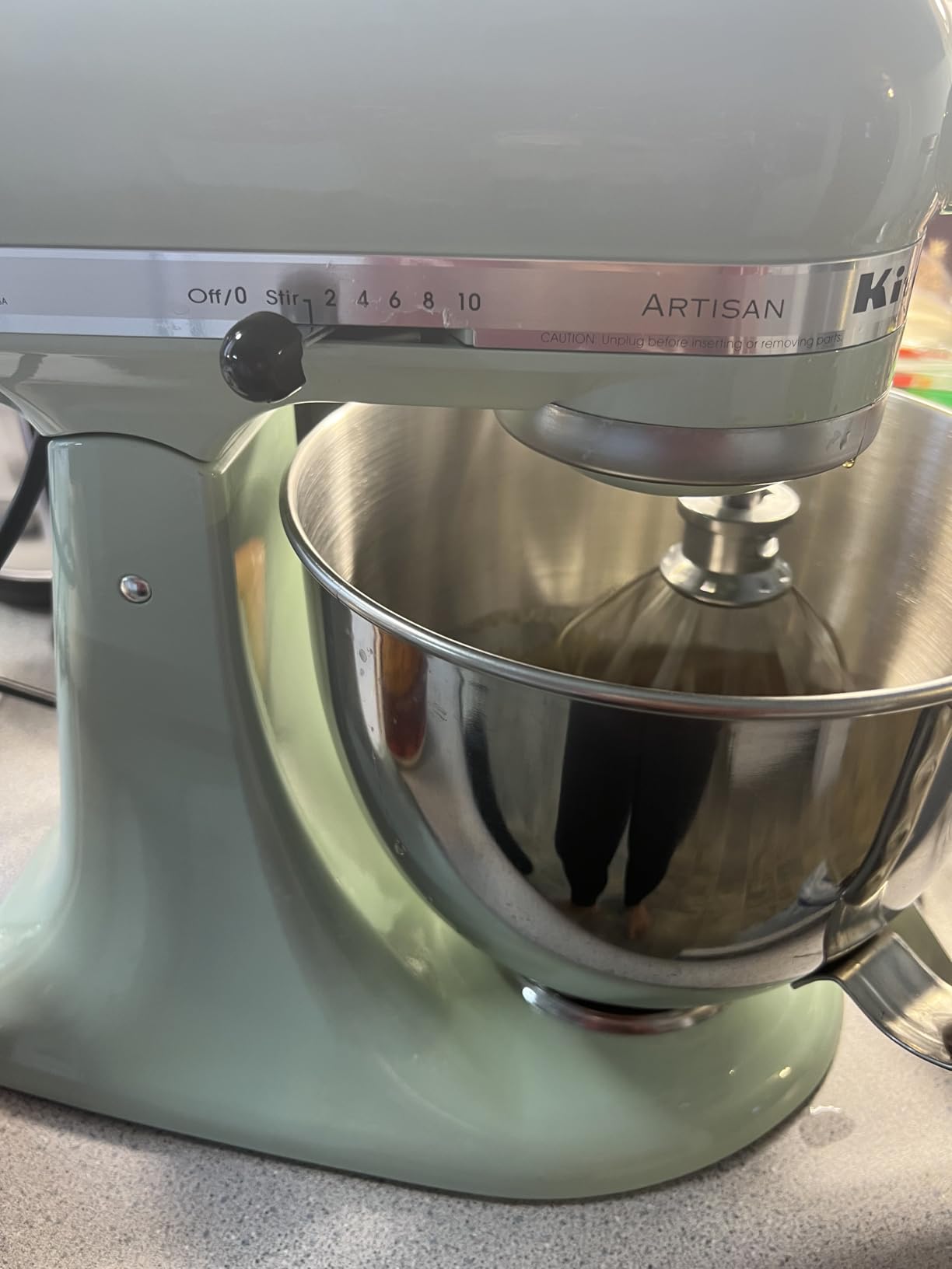 KitchenAid Artisan Series 5 Quart Tilt Head Stand Mixer with Pouring Shield KSM150PS, Pistachio - Customer Photo 1