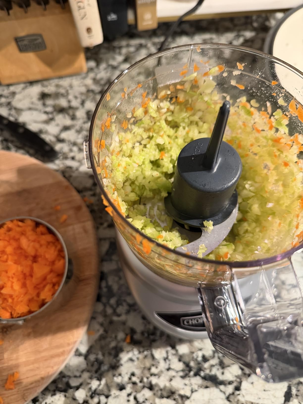 Cuisinart Mini-Prep Plus Food Processor, 24-Ounce Mini Food Processor to Chop Herbs, Vegetables, and Hard Cheese, 24-Ounce Work Bowl, Reversible Stainless Steel Blade, DLC-2ABC, Brushed Chrome - Customer Photo 2