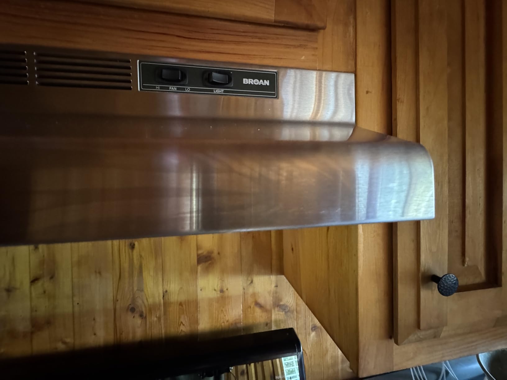 Broan-NuTone 413001 Non-Ducted Ductless Range Hood with Lights Exhaust Fan for Under Cabinet, 30-Inch, White - Customer Photo 1