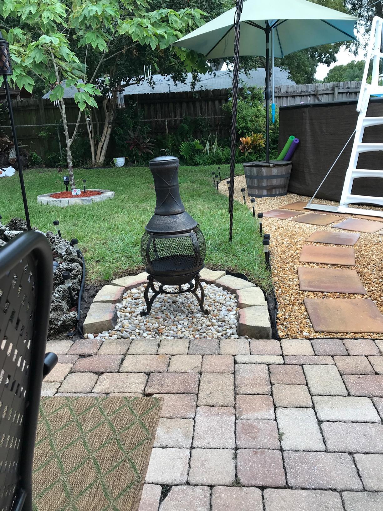 Deckmate Corona 3 Ft. High Outdoor Steel Chimenea Fireplace Model 28063 - Customer Photo 2