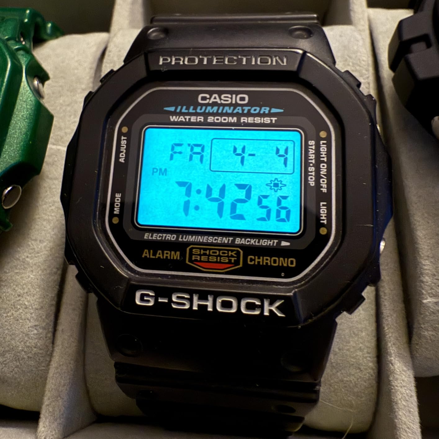 Casio G-Shock Shock Resistant DW5600UE-1V Men's Water Resistant Black Resin Sport Watch - Customer Photo 2