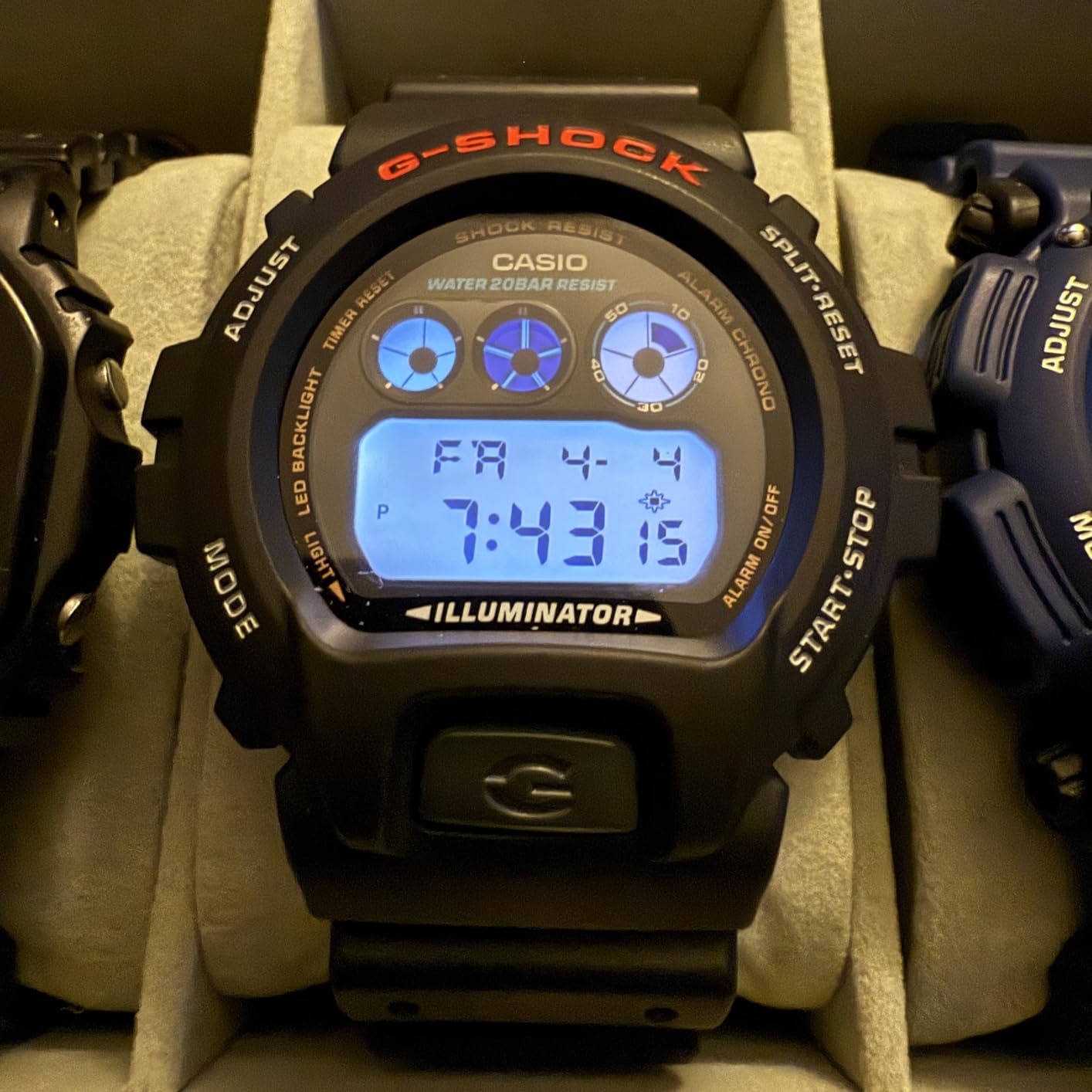 Casio Men's G-Shock DW6900-1V Black Resin Sport Watch - Customer Photo 2