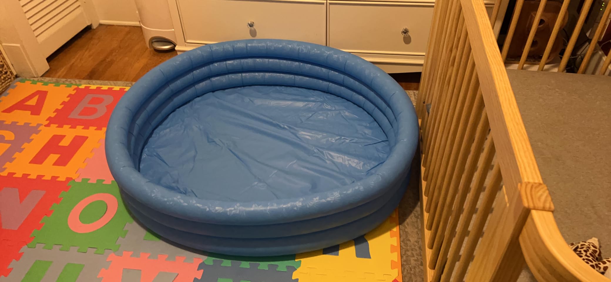 INTEX 59416EP Crystal Blue Inflatable Kiddie Swimming Pool, 45in x 10in - Customer Photo 2