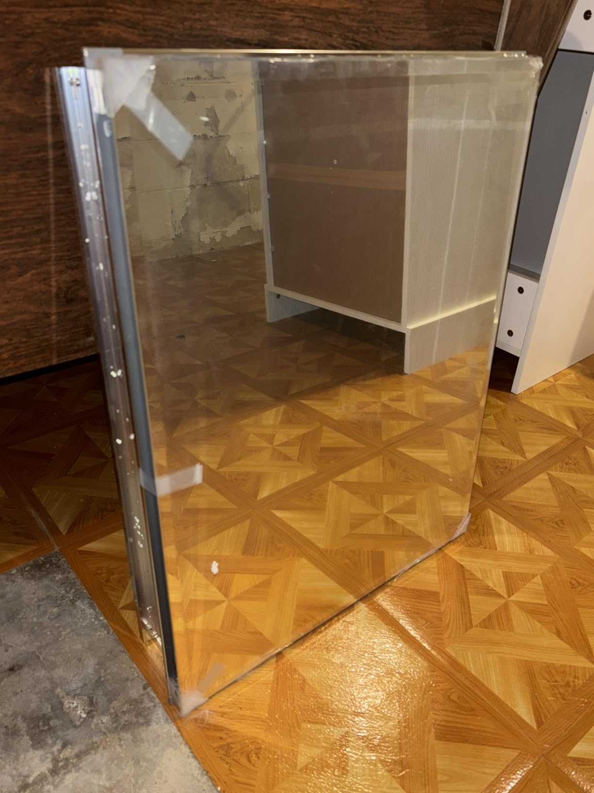 Kohler CB-CLR1620FS Frameless Bathroom Mirror Medicine Cabinet, Single Door, Rectangular Beveled Edge Frame, Bathroom Cabinet Mirror, Adjustable Shelves, 16 in. W x 20 in. H - Customer Photo 1