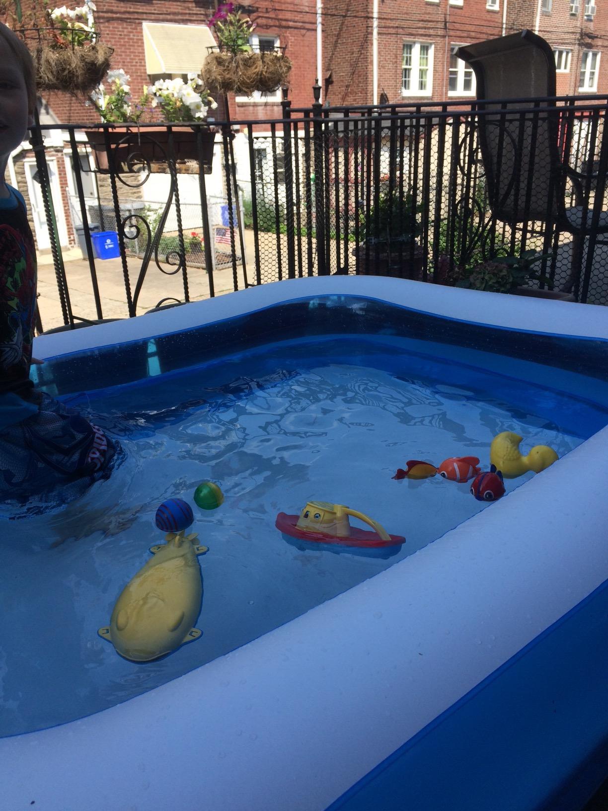 Bestway H2OGO! Blue Rectangular Inflatable Family Pool; 6 ft. 7 in. x 59 in. x 20 in.; Outdoor Recreational Activities - Customer Photo 2