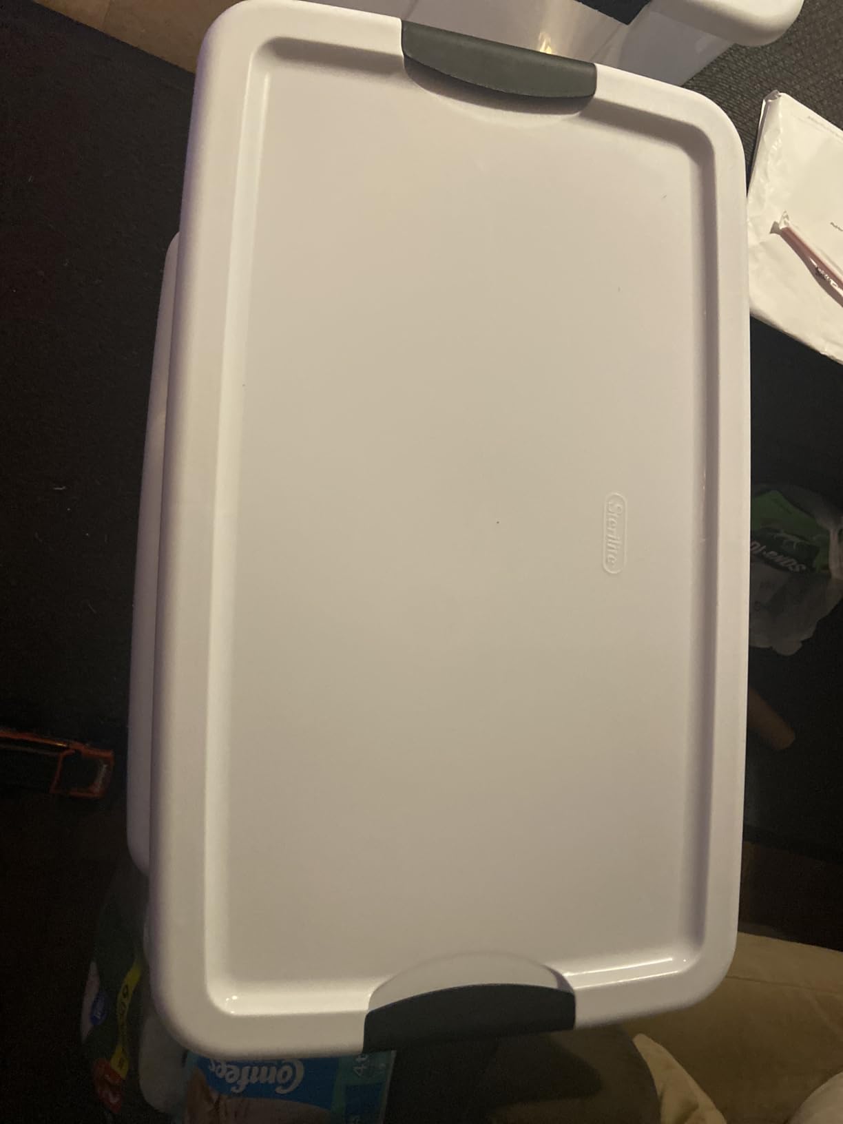 Sterilite 4 Pack Ultra Latching Box, Storage Bins with Lids, Clear Plastic, 70 Quart - Heavy-Duty Organizing Containers for Closet, Bathroom, and Office - Customer Photo 2