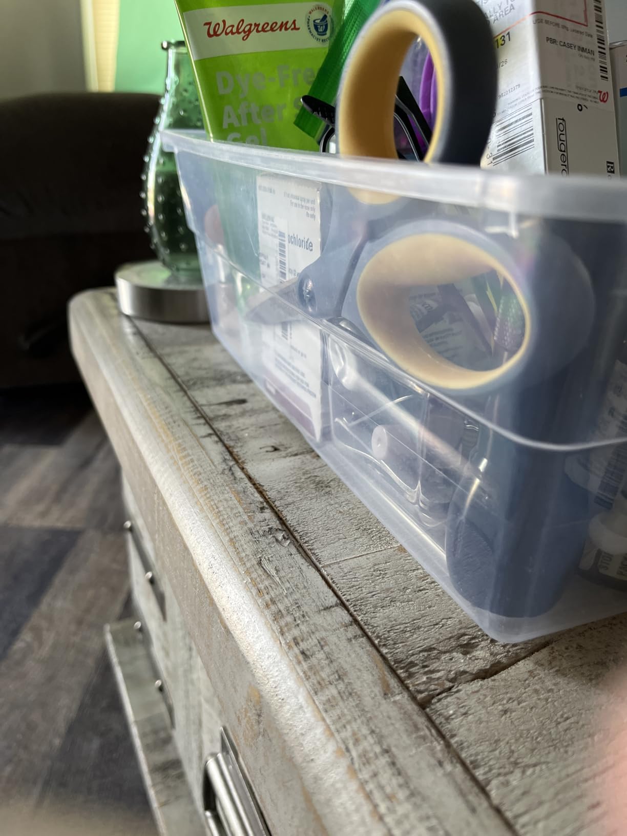 Sterilite 12-Pack 6 Quart Storage Boxes, Stackable Clear Plastic Bins with Snap-On Lids - Heavy-Duty Organizing Containers for Closet, Bathroom, and Office - Customer Photo 2