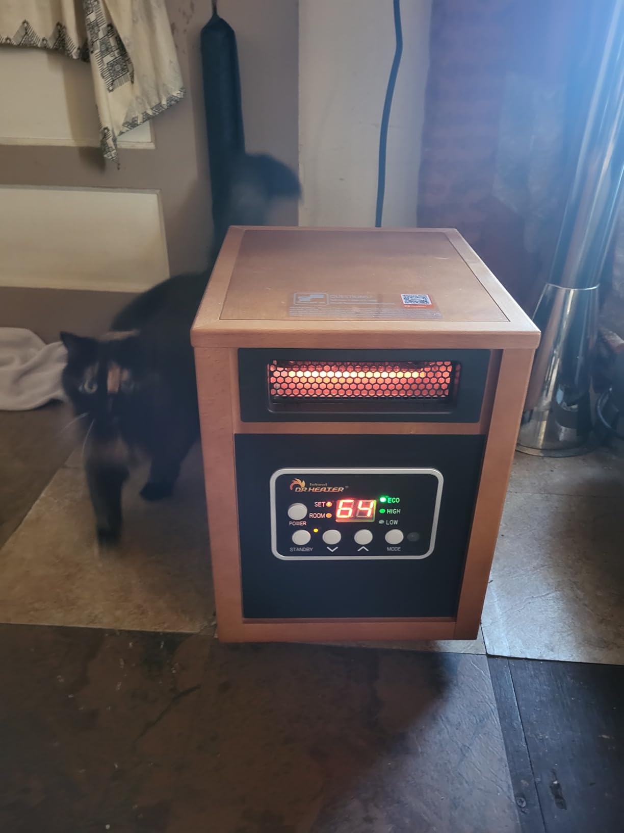 Dr Infrared Heater Portable Space Heater, Original, 1500-Watt, Cherry - Customer Photo 1