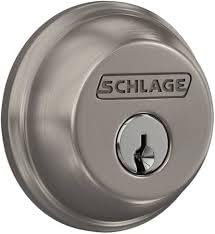 Schlage B60 N 619 Deadbolt, Keyed 1 Side, Highest Residential Security, Satin Nickel - Customer Photo 1
