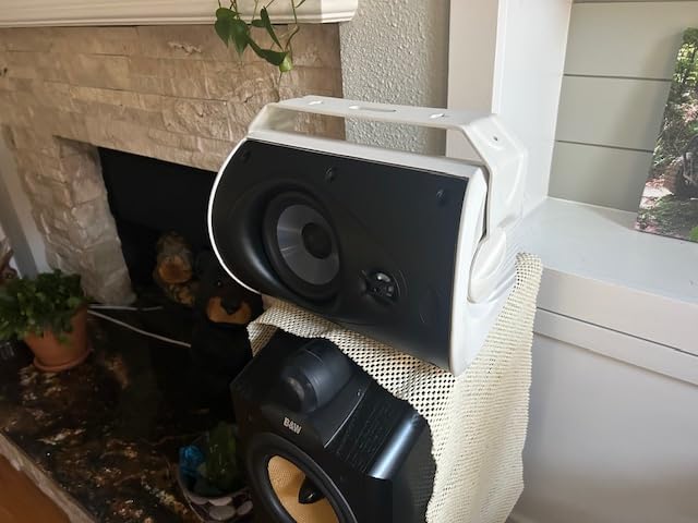 Polk Audio Atrium 6 All-Weather Outdoor Speakers with Bass Reflex Enclosure (Pair, Black), Broad Sound Coverage, Speed-Lock Mounting System customer photo 1