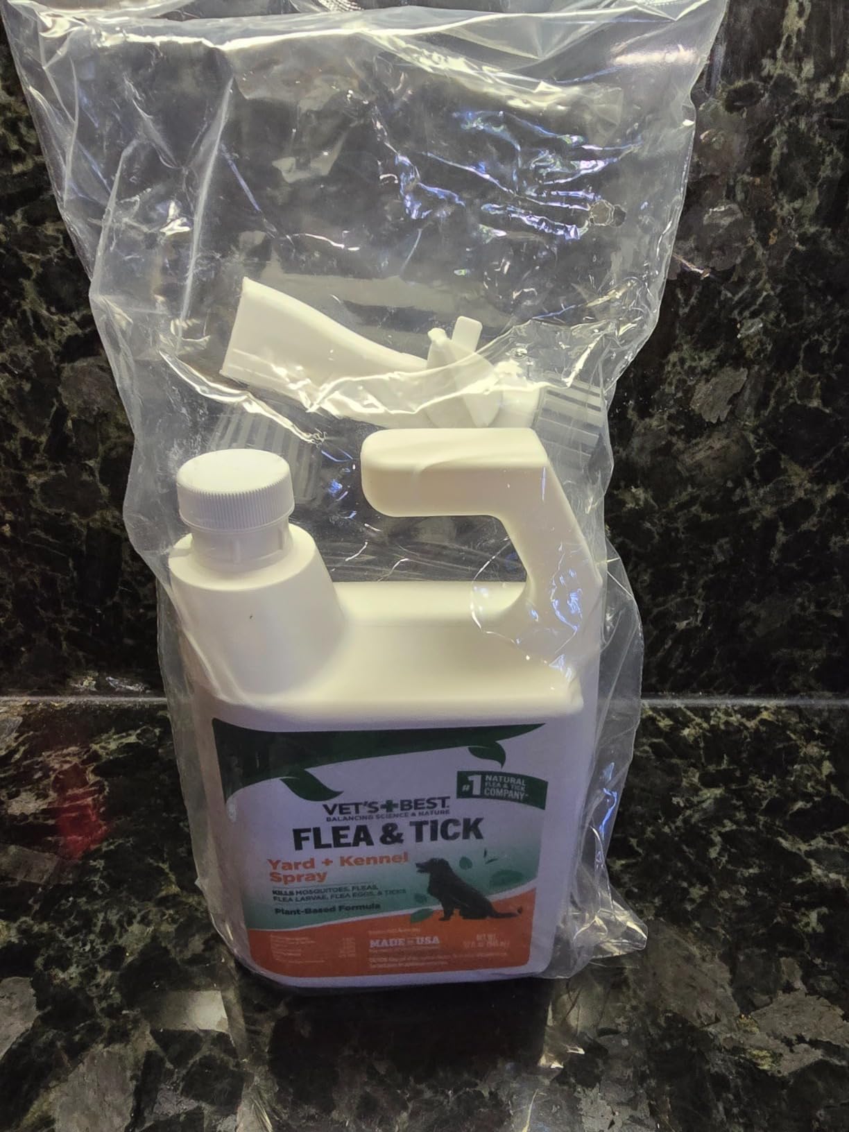Vet's Best Flea and Tick Yard & Kennel Spray, Dog Flea Spray that Kills Fleas, Mosquitoes, & Ticks, Plant-Based Ingredients, Plant Safe Ready-to-Use Hose Attachment, 32 fl oz - Customer Photo 2