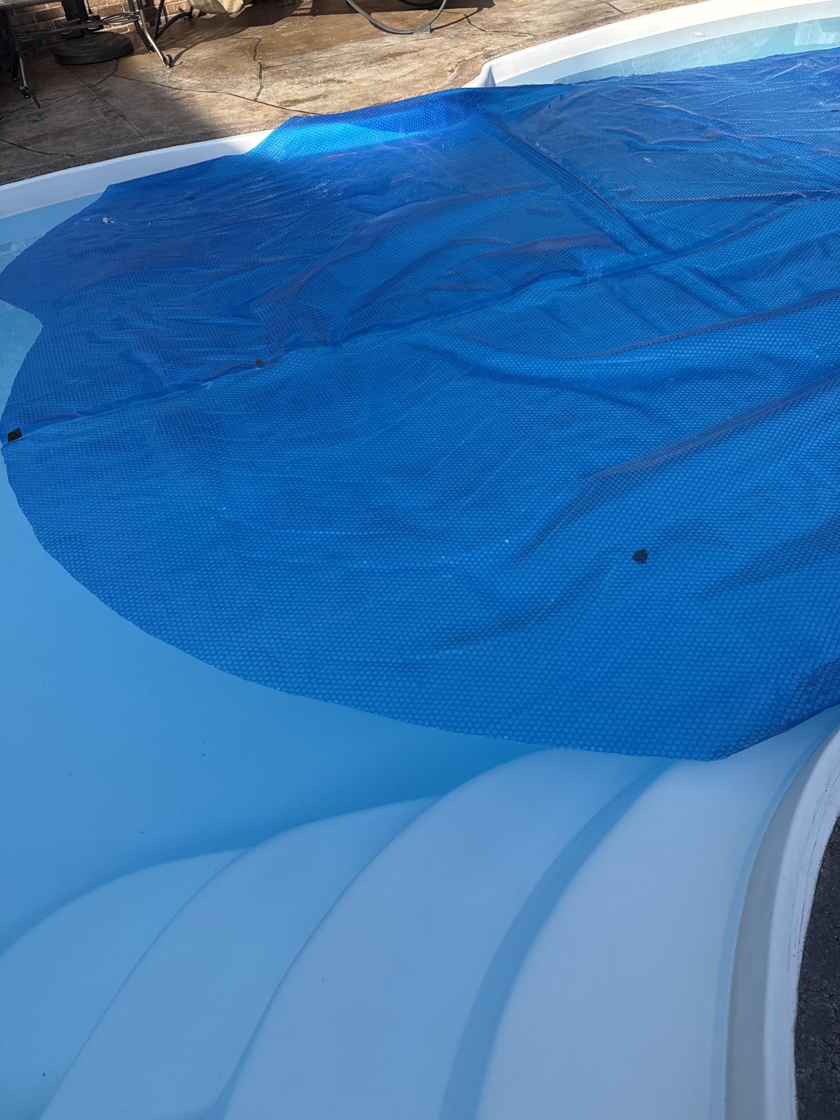 Blue Wave NS405 12-mil Solar Blanket for Rectangular In-Ground Pools, 12-ft x 24-ft, Blue - Customer Photo 1