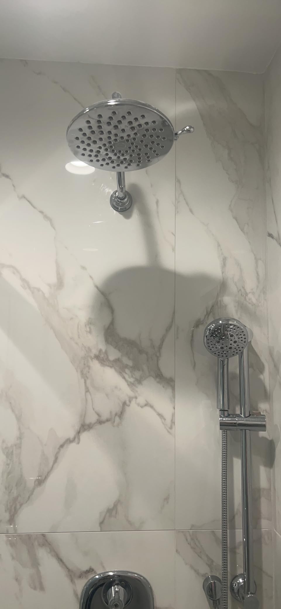 Moen Velocity Chrome Two-Function Rainshower 8-Inch Shower Head with Immersion Technology for a High-Pressure Rinse, S6320 - Customer Photo 2