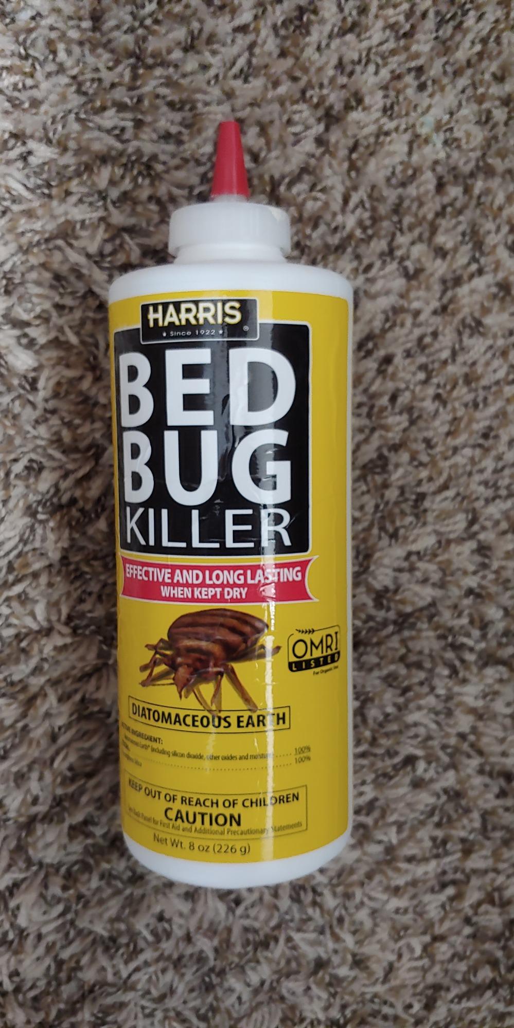 Harris HDE-8 Bed Bug Powder Diatomaceous Earth, 8oz, Yellow - Customer Photo 2