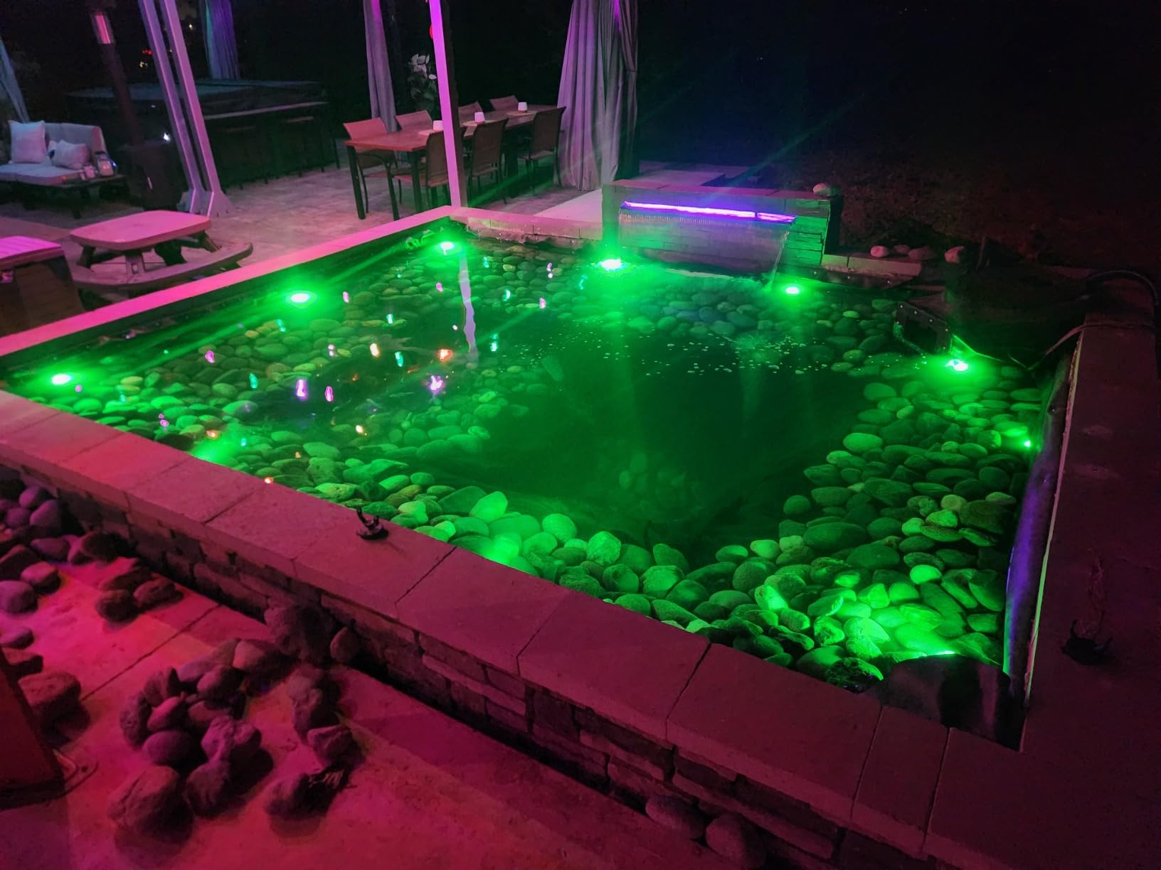 HALF OFF PONDS Savio Signature 4,000 GPH Submersible Pump Pond Kit 20' x 25' EPDM Rubber Pond Liner, Waterfall Filter, Skimmer, Lighting & Plumbing Koi Pond Kit, Backyard Water Garden - Customer Photo 1