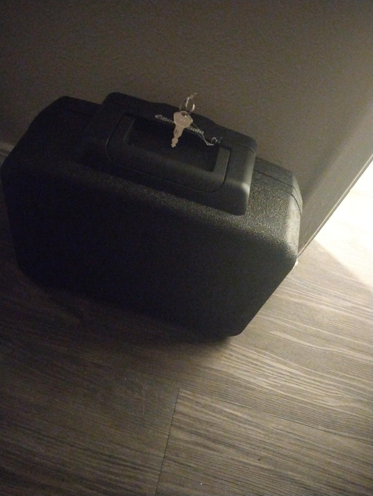 SentrySafe Fireproof Safe Box with Key Lock, Chest Safe with Carrying Handle to Secure Money, Jewelry, Documents, 0.25 Cubic Feet, 6.3 x 15.3 x 12.1 Inches, 1160 - Customer Photo 2