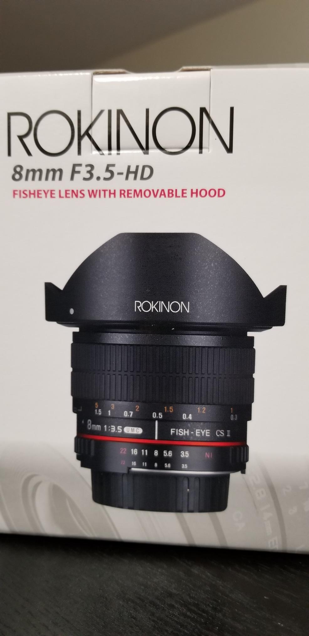 Rokinon HD8M-C 8mm f/3.5 HD Fisheye Lens with Removeable Hood for Canon DSLR - Customer Photo 1