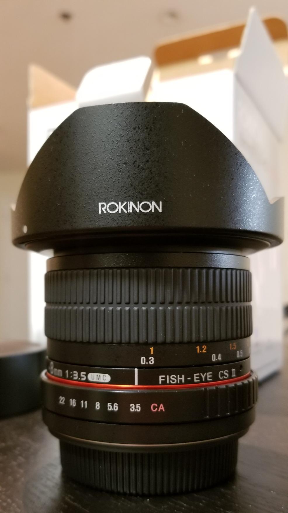 Rokinon HD8M-C 8mm f/3.5 HD Fisheye Lens with Removeable Hood for Canon DSLR - Customer Photo 2