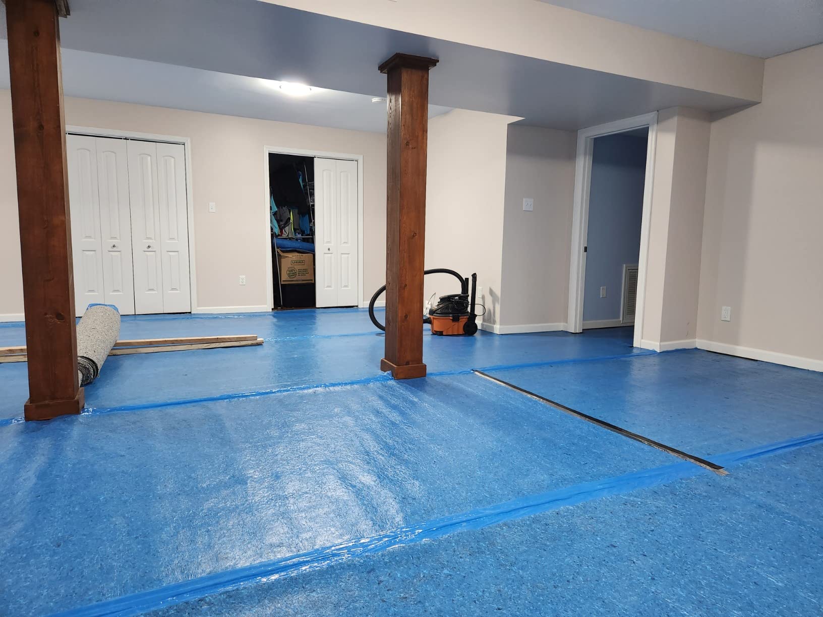 QuietWalk Underlayment 100 sq ft – 3 mm Thick – for Laminate & Hardwood Floors – Approved for Pre-Attached Pad – Recycled Fiber – Floating Install – Sound & Moisture Barrier – Made in USA - Customer Photo 2